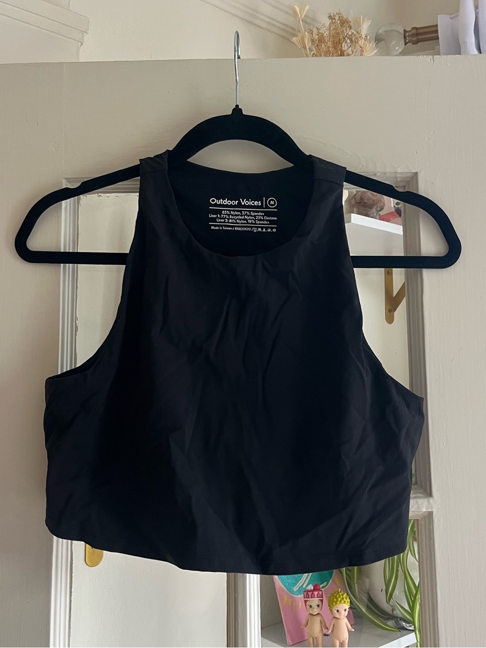 Outdoor Voices Black Cropped Tank
